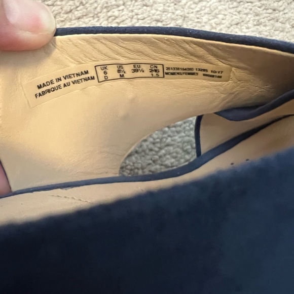 Clarks Maritsa Lara Navy Suede Platform Sandals Size 8.5 - Picture 7 of 8